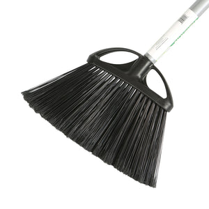 Balai d'angle de hall de 10 pouces angled brush head with black brissels and metal handle, 10 Inch Lobby Angle Broom, FLOOR CLEANING, ANGLE BROOMS, 3032