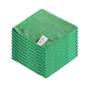 16 Inch X 16 Inch 240 Gsm Microfiber Cloths green 10 stack of cleaning cloths, 16 Inch X 16 Inch 240 Gsm Microfiber Cloths, COLOR, Green, Package, 20 Packs of 10, MICROFIBER, CLOTHS, Best Seller, COVID ESSENTIALS, 3130G