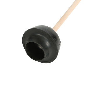 Émbolo del inodoro Hydroforce black toilet rubber head suction with wooden handle, Hydroforce Toilet Plunger, WASHROOM CARE, PLUNGERS, 3455