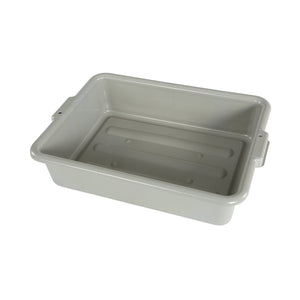 5 Inch Bus Box grey rectangular deep kitchen bin with side handle lips, 5 Inch Bus Box, COLOR, Grey, FOOD SERVICE, BUS BOXES, 1061G