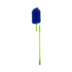 65 Inch Lambswool Extension Duster With Locking Handle blue duster with green handle and and handle extension, 65 Inch Lambswool Extension Duster With Locking Handle, RELATED, Replacement Head, GENERAL CLEANING, DUSTERS, 4035R,4035