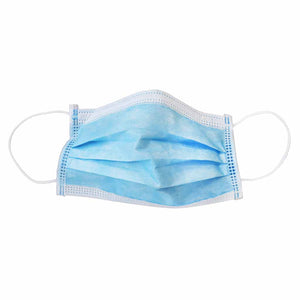 Masques de procédure de niveau 2 stretched front open mask view, 3-Ply Adult Level 2 Mask, Package, 40 Boxes of 50, PPE-PERSONAL PROTECTIVE EQUIPMENT, MASKS, COVID ESSENTIALS, 7738,7737