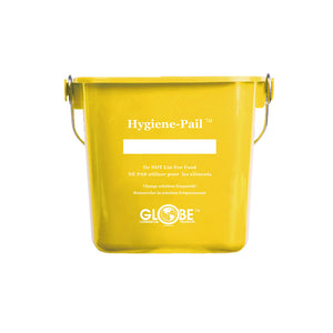 3 Qt Sanitizing Hygiene–Pail® yellow bucket with silver wire handle 3qt, 3 Qt Sanitizing Hygiene–Pail®, COLOR, Yellow, GENERAL CLEANING, PAILS & BUCKETS, COVID ESSENTIALS, 3603Y