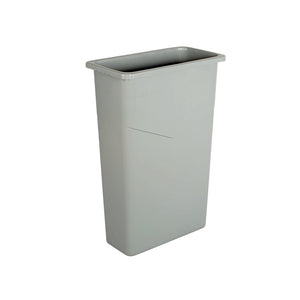 23 Gallon Slim Container rectangular grey garbage bin, 23 Gallon Slim Container, COLOR, Grey, WASTE, SLIM CONTAINERS & LIDS, Best Seller, 9510