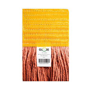 Syn-Pro® Synthetic 5 Inch Wide Band Wet Orange Looped End Mop orange mop synthetic yellow 5 inch band view 10 oz, Syn-Pro® Synthetic 5 Inch Wide Band Wet Orange Looped End Mop, SIZE, 24 Oz, FLOOR CLEANING, WET MOPS, NEW, 3052O