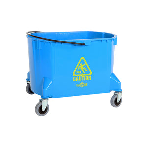 40 Qt Buckets blue rectangular oval bucket with black handle and 4 wheels, 40 Qt Bucket, COLOR, Blue, FLOOR CLEANING, BUCKETS & WRINGERS, 3076B