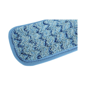 Blue Microfiber Wet Pad blue wet pad front close up view, Blue Microfiber Wet Pad, SIZE, 12 Inch, MICROFIBER, FLOOR PADS, 3312,3325,3326