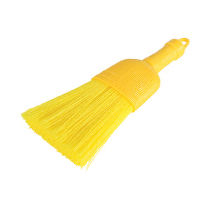 Batidor de poliéster de 14 pulgadas yellow handle brush with yellow brissels, 14 Inch Poly Whisk, FLOOR CLEANING, CORN BROOMS, 3623