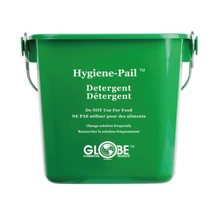 Higiene desinfectante de 6 cuartos – Pail® green bucket with silver wire handle 6qt, 6 Qt Sanitizing Hygiene–Pail®, COLOR, Green, GENERAL CLEANING, PAILS & BUCKETS, COVID ESSENTIALS, 3616G