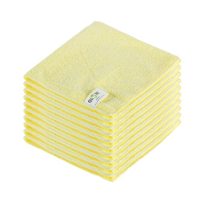 Chiffons en microfibre 14 pouces x 14 pouces 240 g/m² yellow 10 stack of cleaning cloths, 14 Inch X 14 Inch 240 Gsm Microfiber Cloths, COLOR, Yellow, Package, 20 Packs of 10, MICROFIBER, CLOTHS, Best Seller, COVID ESSENTIALS, 3131Y