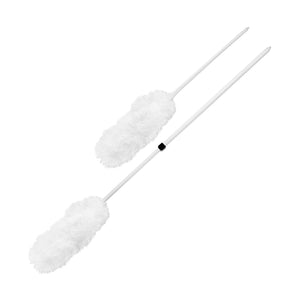 Plumeau en microfibre white microfiber duster with white handle and extenable size, Microfiber Duster, SIZE, Short Handle, MICROFIBER, MICROFIBER DUSTERS, 4038, 4039