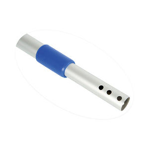 Manche télescopique en microfibre de 60 à 72 pouces metal mop handle with blue trim for cleaning close up, 60 Inch - 72 Inch Telescopic Microfiber Handle, MICROFIBER, FRAMES & HANDLES, 3305