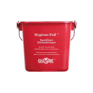 Higiene desinfectante de 3 cuartos – Pail® red bucket with silver wire handle 3qt, 3 Qt Sanitizing Hygiene–Pail®, COLOR, Red, GENERAL CLEANING, PAILS & BUCKETS, COVID ESSENTIALS, 3603R