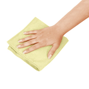 Chiffons en microfibre 16 pouces x 16 pouces 240 g/m² 16 Inch X 16 Inch 240 Gsm Microfiber Cloths, COLOR, Yellow, Package, 20 Packs of 10, MICROFIBER, CLOTHS, Best Seller, COVID ESSENTIALS, 3130Y