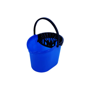 Cubo para fregona de 13 cuartos con escurridor blue busket with black handle and black wringer, 13 Qtmop Bucket With Wringer, GENERAL CLEANING, PAILS & BUCKETS, 2060