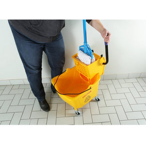 Baldes y escurridores de prensa lateral Sidepress Bucket And Wringer Yellow, SIZE, 35 Qt Yellow, FLOOR CLEANING, BUCKETS & WRINGERS, Best Seller, 3080Y