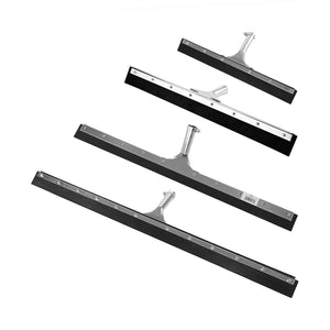 Straight Black Rubber Squeegee silver head squeegee with black rubber with wooden handle, Straight Black Rubber Squeegee, SIZE, 18 Inch, FLOOR CLEANING, FLOOR SQUEEGEES, 4092,4093,4082,4083