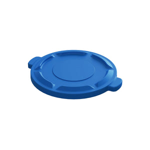 Blue Waste Container Lid blue garbage bin lid with side handles, Blue Waste Container Lid, SIZE, 20 Gallon, WASTE, ROUND UTILITY CONTAINERS AND LIDS, 9621B,9633B,9645B