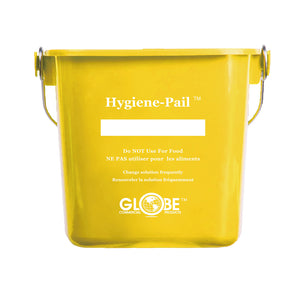 Hygiène désinfectante 6 Qt–Seau® yellow bucket with silver wire handle 6qt, 6 Qt Sanitizing Hygiene–Pail®, COLOR, Yellow, GENERAL CLEANING, PAILS & BUCKETS, COVID ESSENTIALS, 3616Y