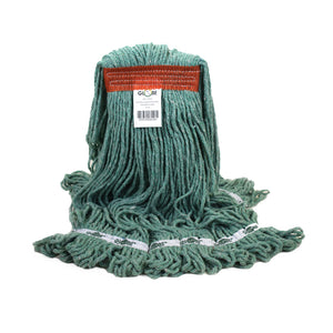 Vadrouille humide synthétique à bande étroite de 20 oz 20 OZ SYNTHETIC NARROW BAND LOOPED END WET MOP, COLOR, Green, FOOD SERVICE, RESTAURANT CLEANING, 5091G