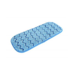 Tampon humide en microfibre bleu blue wet pad front view, Blue Microfiber Wet Pad, SIZE, 12 Inch, MICROFIBER, FLOOR PADS, 3312,3325,3326