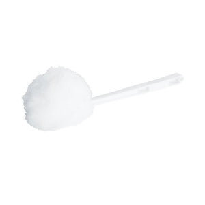 Écouvillon de bol white toilet brush handle with white rough cleaning pom, Bowl Swab, WASHROOM CARE, BOWL SWABS, 3000