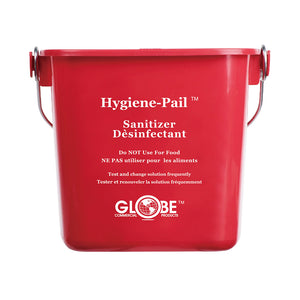 6 Qt Sanitizing Hygiene–Pail® red bucket with silver wire handle 6qt, 6 Qt Sanitizing Hygiene–Pail®, COLOR, Red, GENERAL CLEANING, PAILS & BUCKETS, COVID ESSENTIALS, 3616R