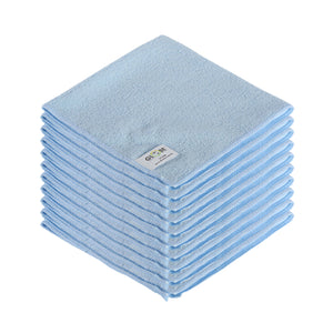 Paños de microfibra de 16 pulgadas x 16 pulgadas y 240 g/m² blue 10 stack of cleaning cloths, 16 Inch X 16 Inch 240 Gsm Microfiber Cloths, COLOR, Blue, Package, 20 Packs of 10, MICROFIBER, CLOTHS, Best Seller, COVID ESSENTIALS, 3130B