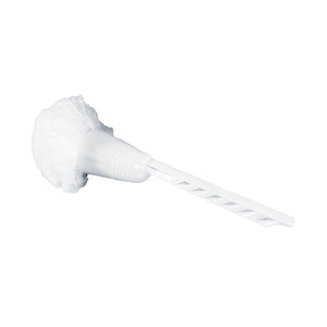 Bowl Swab With Cup white toilet brush handle with white rough cleaning pom and cup, Bowl Swab With Cup, WASHROOM CARE, BOWL SWABS, 3500
