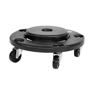 Plataforma rodante universal para cubos de basura black universe dolly with 4 wheels, Universal Garbage Can Dolly, WASTE, ROUND UTILITY CONTAINERS AND LIDS, Best Seller, 9640