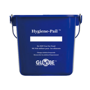 6 Qt Sanitizing Hygiene–Pail® blue bucket with silver wire handle 6qt, 6 Qt Sanitizing Hygiene–Pail®, COLOR, Blue, GENERAL CLEANING, PAILS & BUCKETS, COVID ESSENTIALS, 3616B