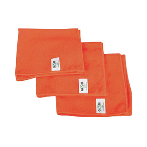 Chiffons en microfibre 16 pouces x 16 pouces 240 g/m² orange 3 stack of cleaning cloths, 16 Inch X 16 Inch 240 Gsm Microfiber Cloths, COLOR, Orange, Package, 20 Packs of 10, MICROFIBER, CLOTHS, Best Seller, COVID ESSENTIALS, 3130O
