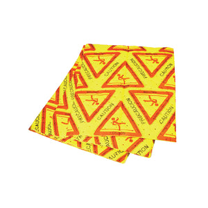 Coussinets de mise en garde universels haute visibilité de 16 po x 18 po à usage intensif caution symbol red and yellow absorbant white heavy textile fabric, 15 Inch X 18 Inch Hi-Vis Universal Caution Pads Heavy Duty, Package, 5 Pack, SAFETY, ABSORBANT PADS & SOCKS, 7525,7526