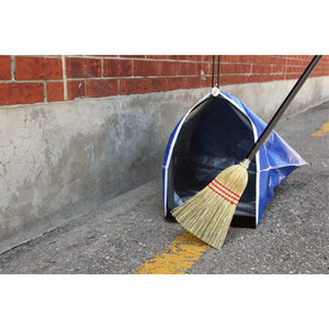 Litter Scoop With Bag blue litter bag with metal handle with with black handle cleaning outdoor with corn broom with black handle, Litter Scoop With Bag, GENERAL CLEANING, CLEANING ACCESSORIES, 3712