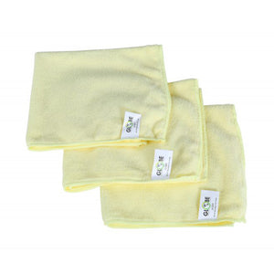 Chiffons en microfibre 16 pouces x 16 pouces 240 g/m² yellow 3 stack of cleaning cloths, 16 Inch X 16 Inch 240 Gsm Microfiber Cloths, COLOR, Yellow, Package, 20 Packs of 10, MICROFIBER, CLOTHS, Best Seller, COVID ESSENTIALS, 3130Y