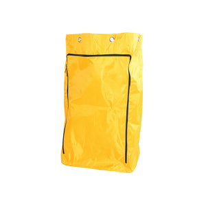 Sac de remplacement en vinyle avec fermeture éclair yellow Vinyl Bag With black Zipper and 8 grommets, Vinyl Replacement Bag With Zipper, SIZE, 6 Grommet For Standard Cart, GENERAL CLEANING, CARTS, 3002