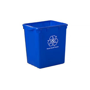 Bac de recyclage en bordure de rue long recycling bin for paper and plastic, Curbside Recycling Bin, SIZE, 22 Gallon, WASTE, RECYCLING CONTAINERS, 9301