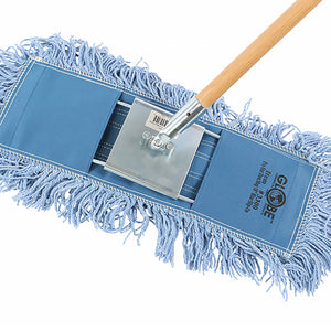 Tête de vadrouille à poussière à enfiler bleue Pro-Stat® blue static cling dust mop close up breakaway frame handle slip-on, 3300,3301,3302,3303