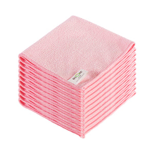 Chiffons en microfibre 16 pouces x 16 pouces 240 g/m² pink 10 stack of cleaning cloths, 16 Inch X 16 Inch 240 Gsm Microfiber Cloths, COLOR, Pink, Package, 20 Packs of 10, MICROFIBER, CLOTHS, Best Seller, COVID ESSENTIALS, 3130P