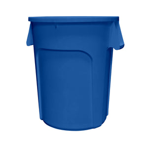 Blue Waste Containers blue garbage bin with side handles, Blue Waste Containers, SIZE, 20 Gallon, WASTE, ROUND UTILITY CONTAINERS AND LIDS, 9620B,9632B,9644B